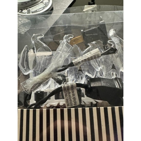 Halloween Purple Bats 20 Clear Ghosts 15 String Led Lights Set of 2 - Picture 13 of 13